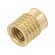 Threaded insert | brass | M8 | BN 37885 | L: 13.8mm | for plastic paveikslėlis 2