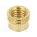 Threaded insert | brass | M8 | BN 37885 | L: 8.3mm | for plastic paveikslėlis 1