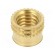 Threaded insert | brass | M8 | BN 37885 | L: 8.3mm | for plastic image 1