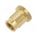 Threaded insert | brass | M8 | BN 37898 | L: 13.8mm | for plastic paveikslėlis 1