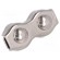 Rope clamp duplex | acid resistant steel A4 | for rope | Ørope: 4mm image 1