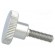 Knob | Ø: 12mm | Ext.thread: M3 | 10mm | H: 7.5mm | stainless steel image 1