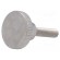 Knob | Ø: 16mm | Ext.thread: M4 | 16mm | H: 9.5mm | stainless steel image 1