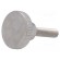 Knob | Ø: 16mm | Ext.thread: M4 | 16mm | H: 9.5mm | stainless steel paveikslėlis 1