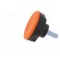 Knob | Ø: 45mm | Ext.thread: M8 | 20mm | technopolymer (PA) | Cap: orange image 3