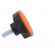 Knob | Ø: 45mm | Ext.thread: M8 | 20mm | technopolymer (PA) | Cap: orange image 7