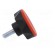 Knob | Ø: 45mm | Ext.thread: M8 | 20mm | technopolymer (PA) | Cap: red image 7