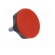 Knob | Ø: 45mm | Ext.thread: M8 | 20mm | technopolymer (PA) | Cap: red image 8