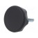 Knob | Ø: 45mm | Ext.thread: M8 | 30mm | technopolymer (PA) | Cap: black image 1