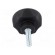 Knob | Ø: 45mm | Ext.thread: M8 | 30mm | technopolymer (PA) | Cap: black image 5