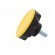 Knob | Ø: 56mm | Ext.thread: M8 | 20mm | technopolymer (PA) | Cap: yellow image 3