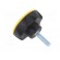 Knob | Ø: 56mm | Ext.thread: M8 | 30mm | technopolymer (PA) | Cap: yellow image 4
