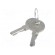 Lock | zinc and aluminium alloy | 60mm | black finish | Kit: 2 keys фото 2