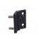 Hinge | Width: 40mm | polyamide | black | H: 40mm | with assembly stem фото 8
