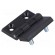 Hinge | Width: 50mm | polyamide | black | H: 50mm | with assembly stem фото 1