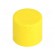 Cap | Body: yellow | Øint: 25mm | H: 23.5mm | Mat: LDPE | Mounting: push-in paveikslėlis 1