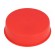 Plugs | Body: red | Out.diam: 103.4mm | H: 28mm | Mat: LDPE | Shape: round image 1