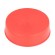 Plugs | Body: red | Out.diam: 110mm | H: 31mm | Mat: LDPE | push-in | round image 1