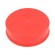 Plugs | Body: red | Out.diam: 112.5mm | H: 27.5mm | Mat: LDPE paveikslėlis 1