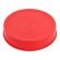 Plugs | Body: red | Out.diam: 119.9mm | H: 28.9mm | Mat: LDPE paveikslėlis 1