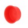 Plugs | Body: red | Out.diam: 49.6mm | H: 19.4mm | Mat: LDPE | Shape: round image 6
