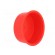 Plugs | Body: red | Out.diam: 49.6mm | H: 19.4mm | Mat: LDPE | Shape: round paveikslėlis 4