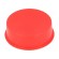 Plugs | Body: red | Out.diam: 61.5mm | H: 20mm | Mat: LDPE | Shape: round paveikslėlis 1