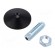 Foot | Base dia: 100mm | M24x2 | steel | Plunger length: 70mm image 2