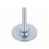 Foot of pin | Base dia: 50mm | M8 | steel | Plunger length: 50mm image 1