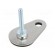 Foot | Base dia: 50mm | M8 | steel | Plunger length: 50mm | Plating: zinc image 1