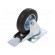 Transport wheel | Ø: 100mm | W: 25mm | H: 128mm | torsional with lock image 1