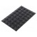 Self-adhesive foot | H: 6.4mm | black | polyurethane | Dim: Ø15.9mm image 1