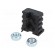 Plugs | for feet fastening,for profiles | Body: black | H: 37mm image 2
