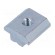 Nut | for profiles | Width of the groove: 10mm | steel | zinc image 1