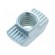 Nut | for profiles | Width of the groove: 10mm | steel | zinc | H: 3mm image 2