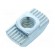 Nut | for profiles | Width of the groove: 10mm | steel | zinc | H: 1.5mm paveikslėlis 2