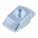 Nut | for profiles | Width of the groove: 10mm | steel | zinc | H: 3mm paveikslėlis 1