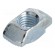 Nut | for profiles | Width of the groove: 10mm | steel | zinc фото 2