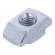 Nut | for profiles | Width of the groove: 10mm | steel | zinc paveikslėlis 1
