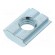 Nut | for profiles | Width of the groove: 10mm | steel | zinc image 2