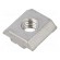 Nut | for profiles | Width of the groove: 6mm | stainless steel image 1
