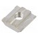 Nut | for profiles | Width of the groove: 6mm | stainless steel image 2