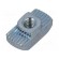 Nut | for profiles | Width of the groove: 8mm | steel | zinc | T-slot image 1