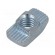 Nut | for profiles | Width of the groove: 8mm | steel | zinc image 1
