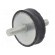 Vibration damper | M10 | Ø: 50mm | rubber | L: 15mm | Thread len: 28mm фото 1