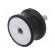 Vibration damper | M8 | Ø: 40mm | rubber | L: 25mm | Thread len: 23mm фото 1