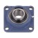 Bearing: bearing unit Y | with square flange | 35mm | bearing steel paveikslėlis 1