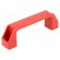 Handle | Mat: technopolymer (PA) | red | H: 41mm | L: 137mm | W: 26mm image 1