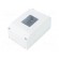 Enclosure: for modular components | IP20 | white | No.of mod: 4 | 400V фото 1