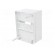 Enclosure: for modular components | IP20 | white | No.of mod: 4 | 400V фото 5